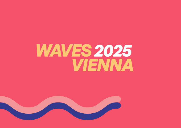 waves vienna 2025 logo background